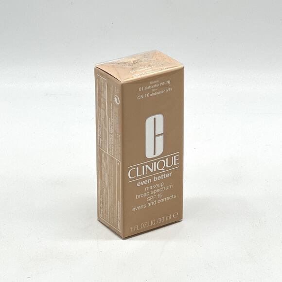 CLINIQUE Even Better Makeup CN 10 Alabaster SPF 15 1oz Foundation New Sealed - Picture 2 of 10